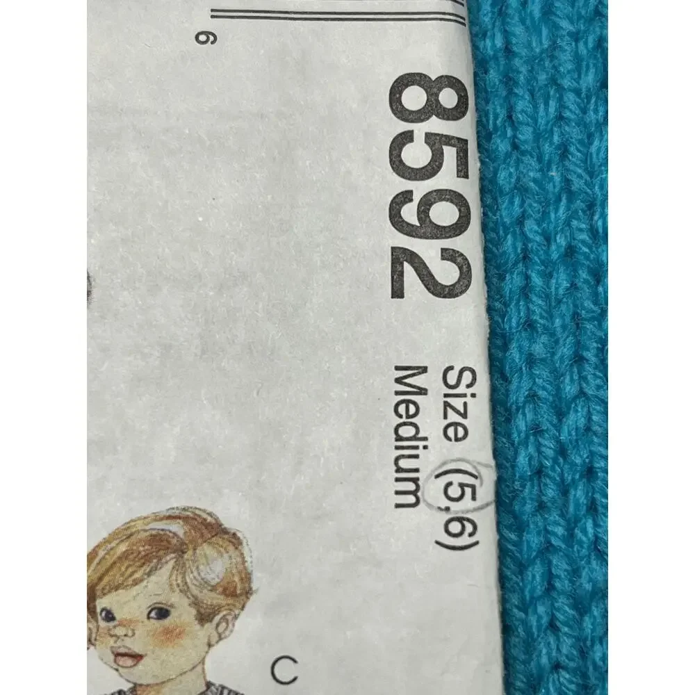 McCalls 8592 Sewing pattern Kids overall long and short size 5